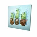 Fondo 12 x 12 in. Summer Pineapples-Print on Canvas FO2790415